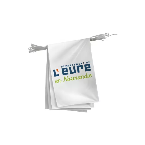 Guirlande du Conseil Départemental de l'Eure en polyester