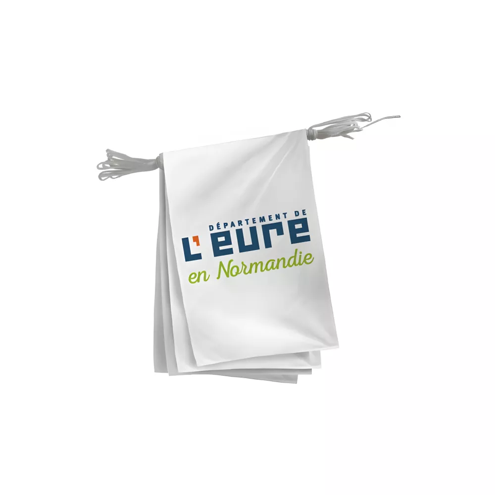 Guirlande du Conseil Départemental de l'Eure en polyester