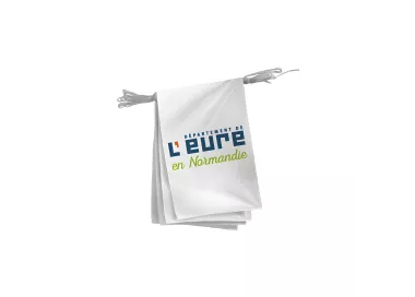 Guirlande du Conseil Départemental de l'Eure en polyester