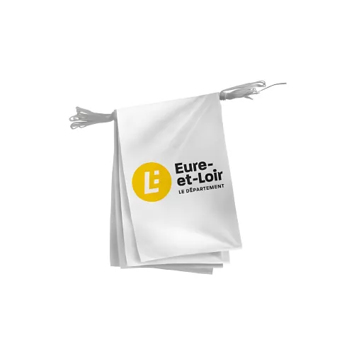 Guirlande départementale Eure-et-Loir en polyester 20 x 30 cm
