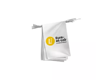 Guirlande départementale Eure-et-Loir en polyester 20 x 30 cm