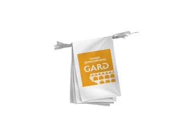 Guirlande du Conseil Départemental du Gard en polyester