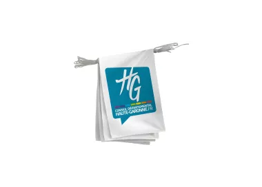 Guirlande du Conseil Départemental de la Haute-Garonne en polyester