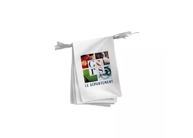Guirlande du Conseil Départemental du Gers en polyester