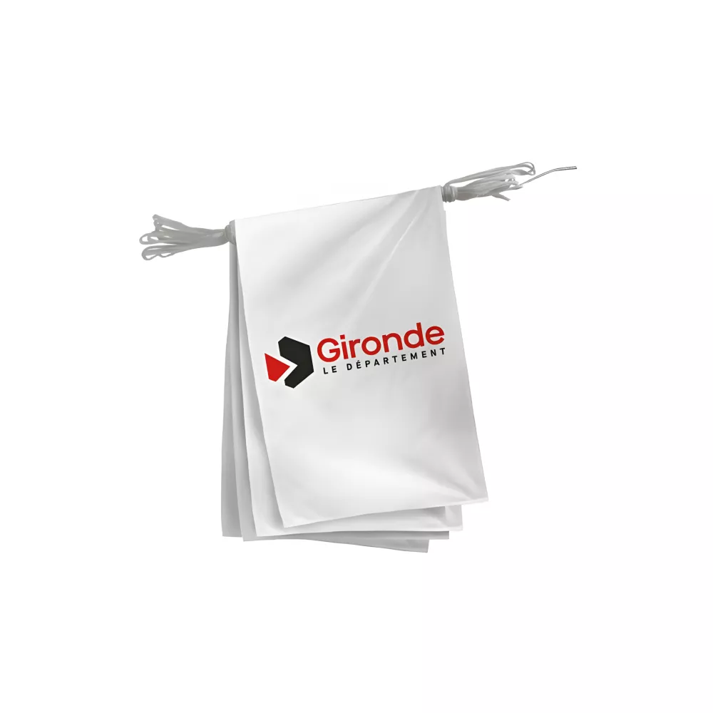 Guirlande du Conseil Départemental de la Gironde en polyester Guirlande du Conseil Départemental de la Gironde en polyester