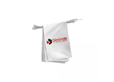 Guirlande du Conseil Départemental de la Gironde en polyester