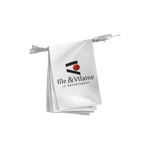 Guirlande du Conseil Départemental d'Ille-et-Vilaine en polyester