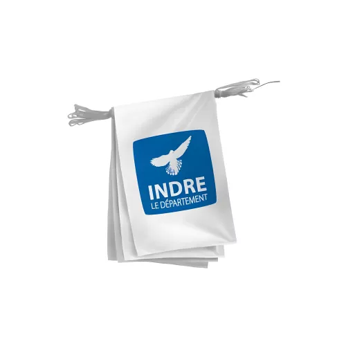 Guirlande du Conseil Départemental de l'Indre en polyester