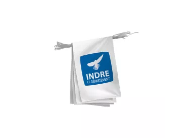 Guirlande du Conseil Départemental de l'Indre en polyester