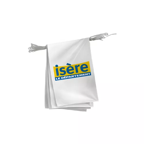 Guirlande conseil départemental Isère polyester 20 x 30 cm