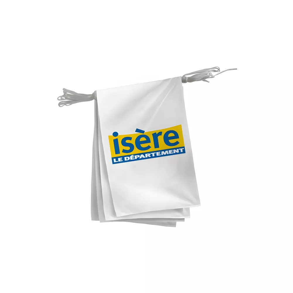 Guirlande conseil départemental Isère polyester 20 x 30 cm Guirlande conseil départemental Isère polyester 20 x 30 cm