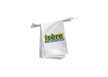 Guirlande conseil départemental Isère polyester 20 x 30 cm