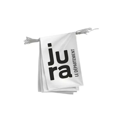 Guirlande du Conseil Départemental du Jura en polyester