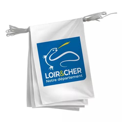 Guirlande du Conseil Départemental du Loir-et-Cher polyester