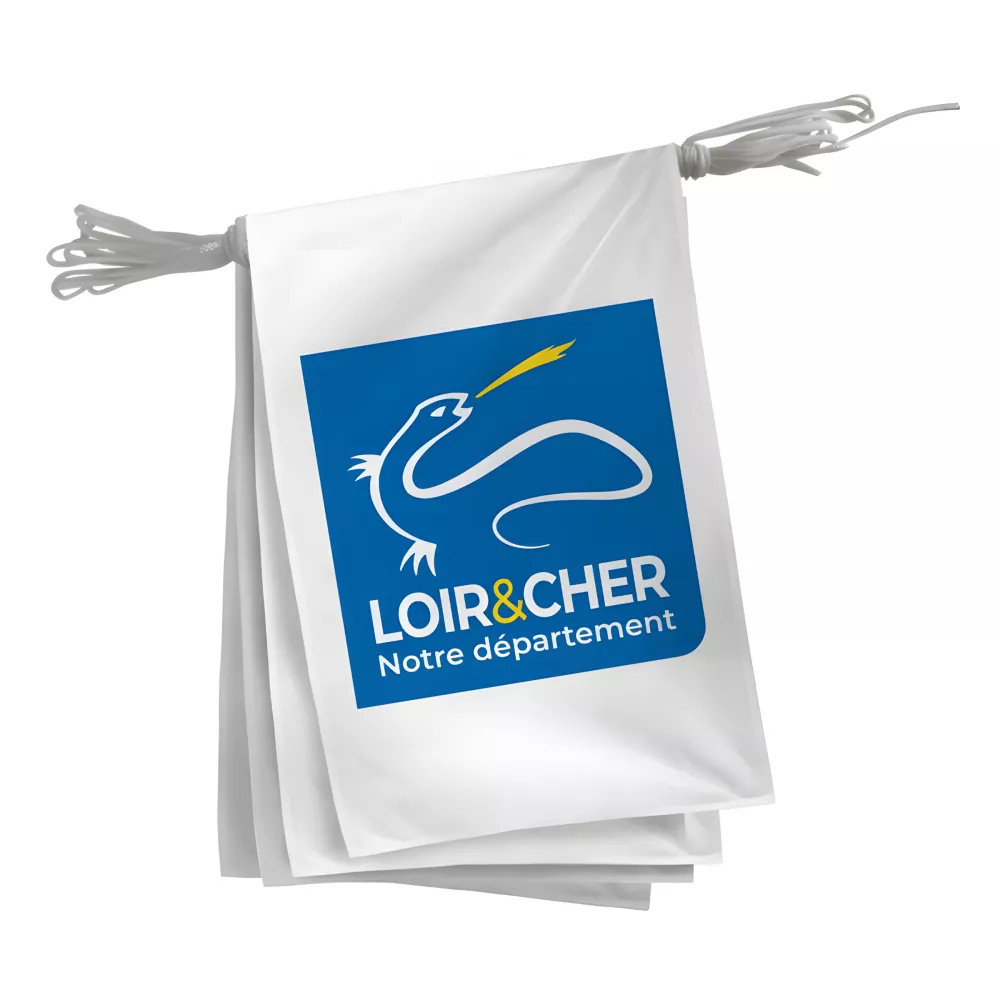 Guirlande du Conseil Départemental du Loir-et-Cher polyester Guirlande du Conseil Départemental du Loir-et-Cher polyester