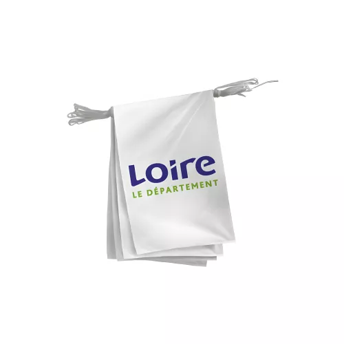Guirlande pavillon Conseil Départemental de la Loire polyester