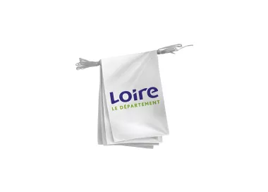Guirlande pavillon Conseil Départemental de la Loire polyester