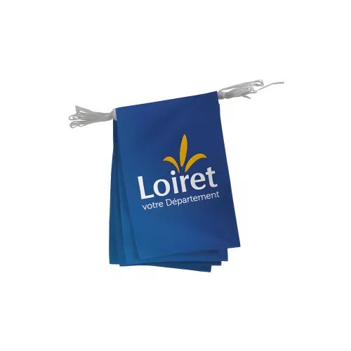 Guirlande du Conseil Départemental du Loiret polyester
