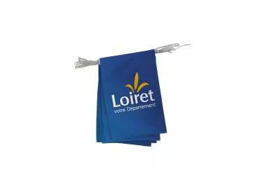Guirlande du Conseil Départemental du Loiret polyester