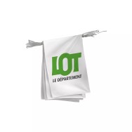 Guirlande du Conseil Départemental du Lot en polyester