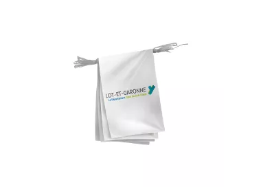 Guirlande du Conseil Départemental du Lot-et-Garonne en polyester