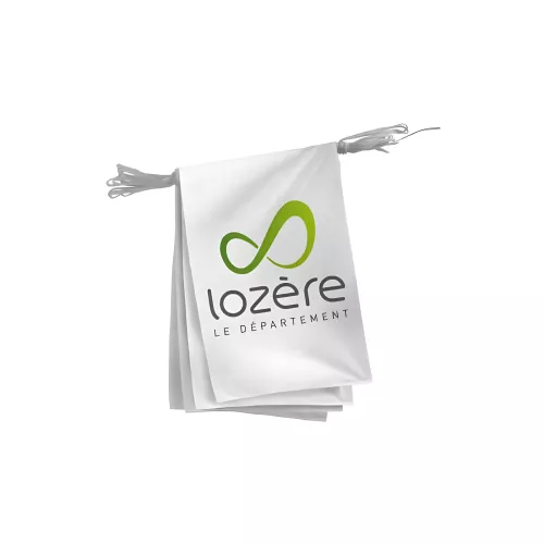 Guirlande du Conseil Départemental de la Lozère en polyester