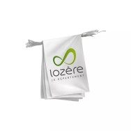 Guirlande du Conseil Départemental de la Lozère en polyester