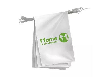Guirlande du Conseil Départemental de la Marne en polyester