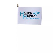 Drapeau de table Conseil Départemental Haute-Marne 10 x 15 cm polyester