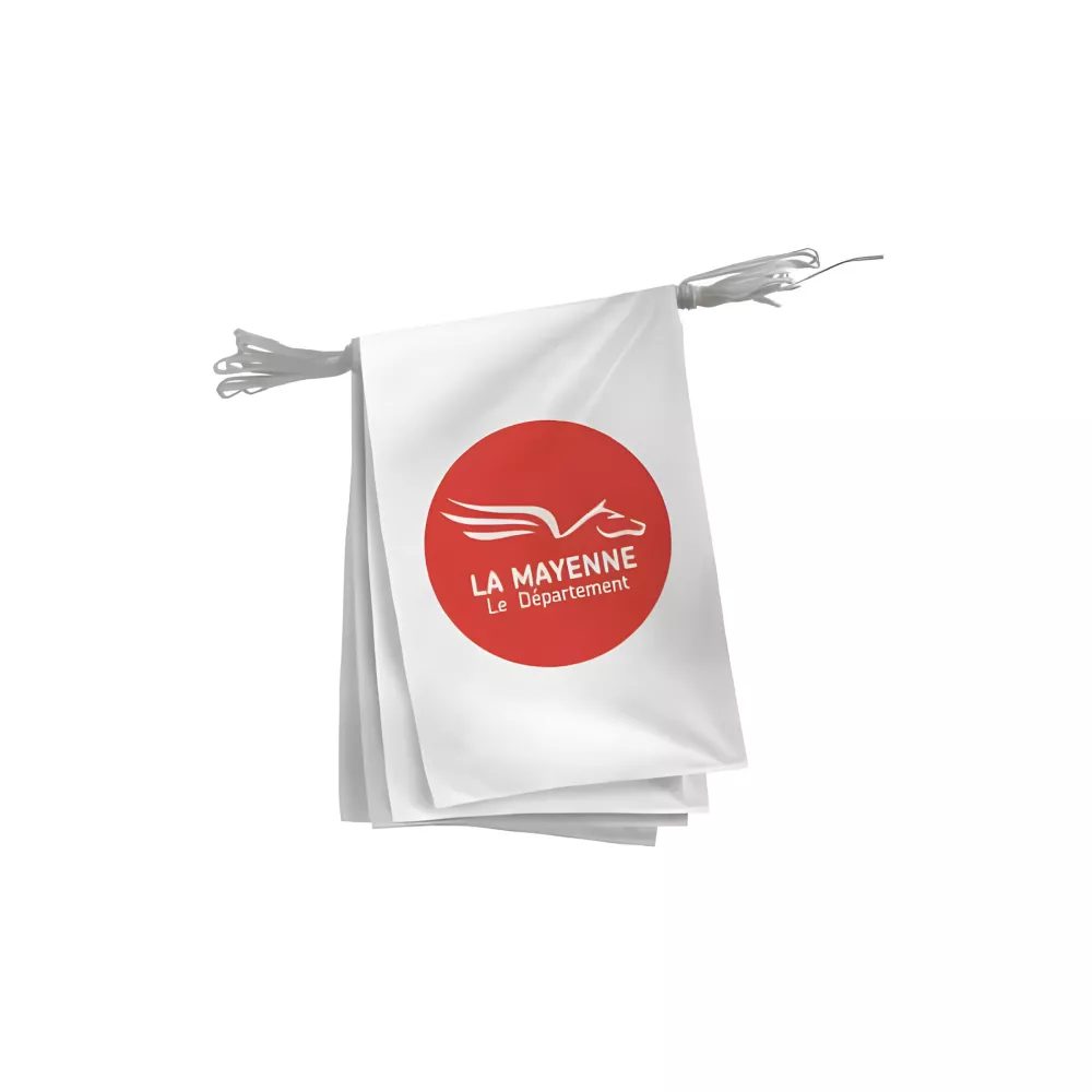 Guirlande Conseil Départemental Mayenne polyester 20 x 30 cm Guirlande Conseil Départemental Mayenne polyester 20 x 30 cm