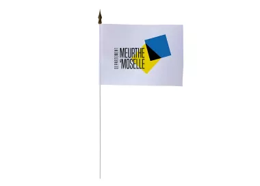 Drapeau de table Conseil Départemental Meurthe-et-Moselle 10 x 15 cm monté