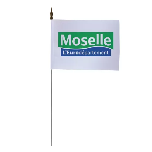 Drapeau de table Conseil Départemental Moselle 10 x 15 cm polyester