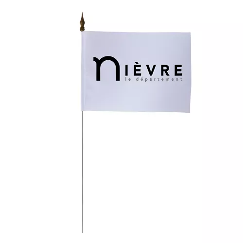 Drapeau de table Conseil Départemental Nièvre 10 x 15 cm polyester