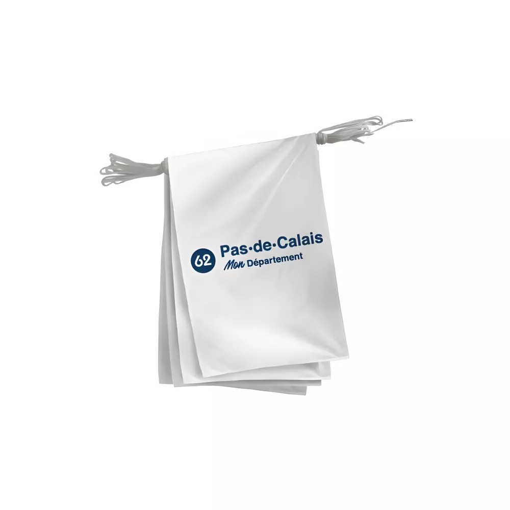 Guirlande du Conseil Départemental du Pas-de-Calais en maille polyester Guirlande du Conseil Départemental du Pas-de-Calais en maille polyester