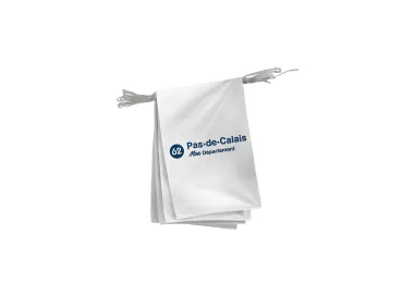 Guirlande du Conseil Départemental du Pas-de-Calais en maille polyester