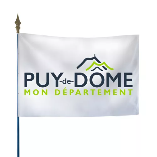 Drapeau du Conseil départemental du Puy-de-Dôme en polyester