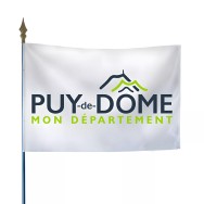 Drapeau du Conseil départemental du Puy-de-Dôme en polyester