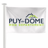 Pavillon du Conseil Départemental du Puy-de-Dôme en maille polyester