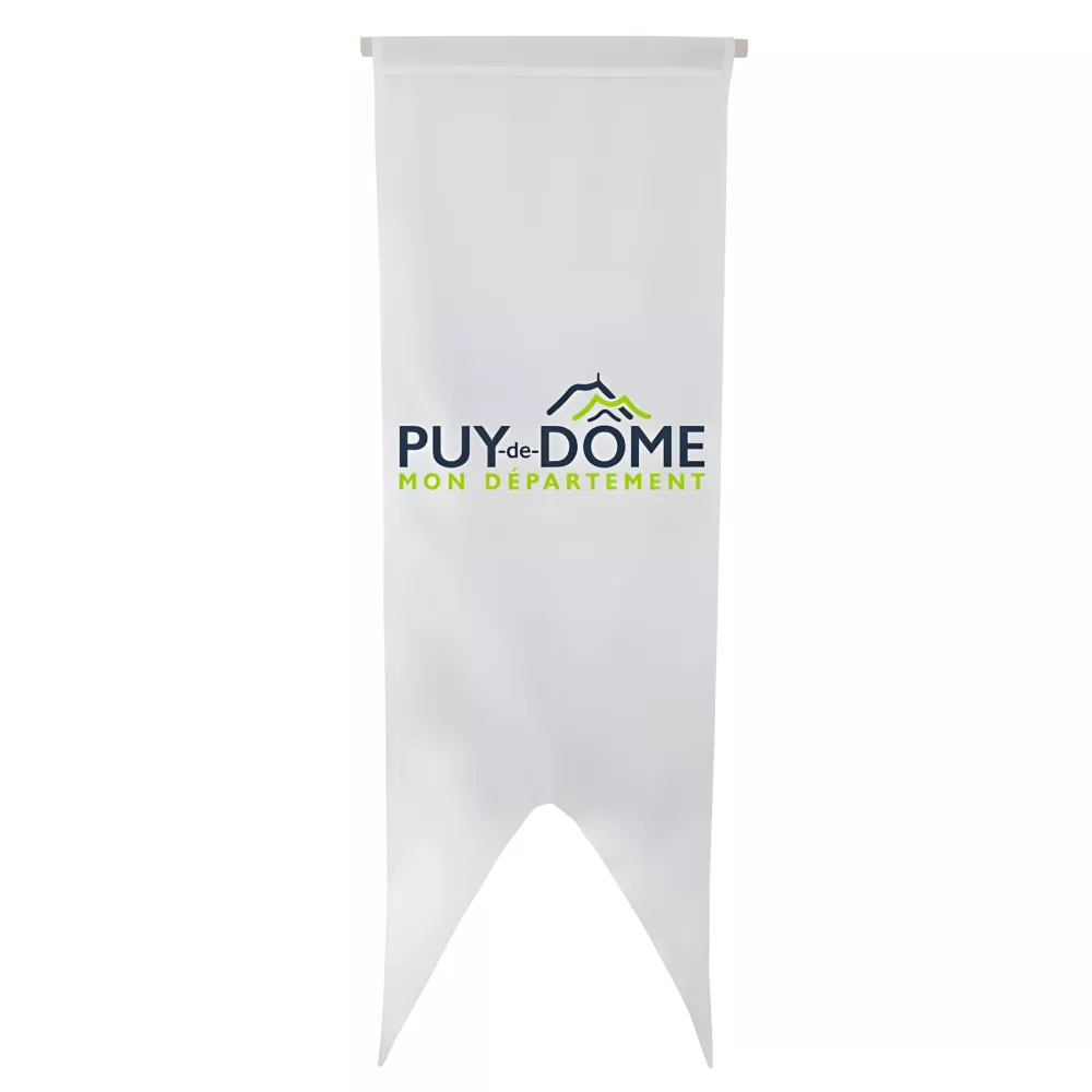 Oriflamme Conseil Départemental Puy-de-Dôme maille polyester Oriflamme Conseil Départemental Puy-de-Dôme maille polyester