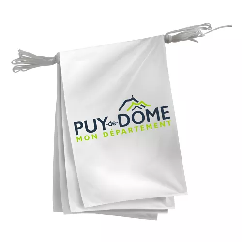 Guirlande du Conseil Départemental du Puy-de-Dôme en polyester
