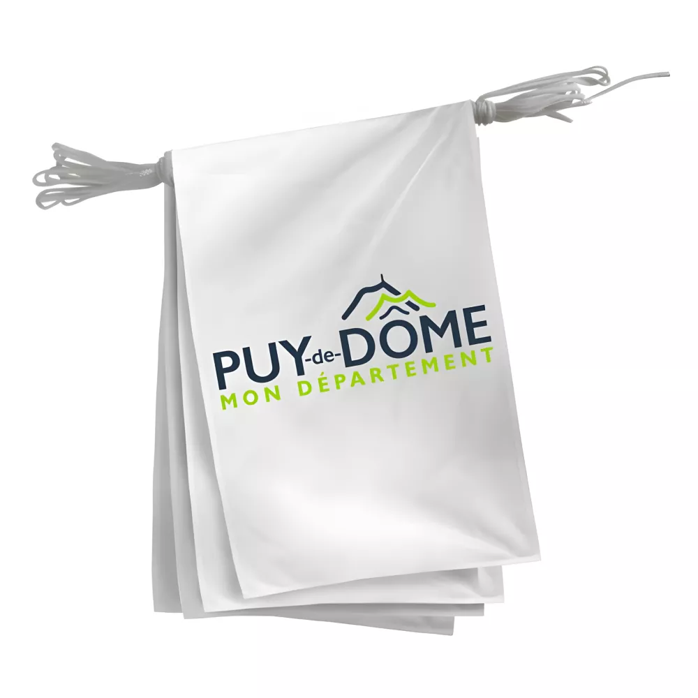 Guirlande du Conseil Départemental du Puy-de-Dôme en polyester