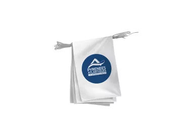 Guirlande du Conseil départemental des Pyrénées-Atlantiques en maille polyester