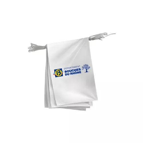 Guirlande du Conseil départemental des Bouches-du-Rhône en polyester