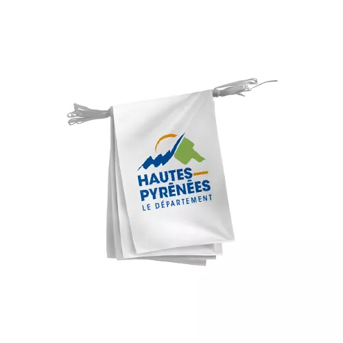 Guirlande du Conseil Départemental des Hautes-Pyrénées en polyester