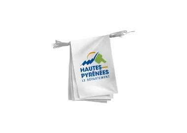 Guirlande du Conseil Départemental des Hautes-Pyrénées en polyester