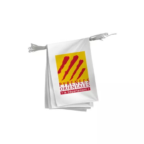 Guirlande Pyrénées-Orientales en maille polyester 115 g/m²