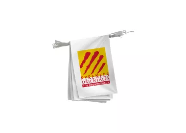 Guirlande Pyrénées-Orientales en maille polyester 115 g/m²
