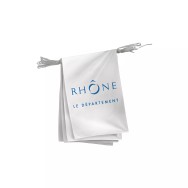 Guirlande du Conseil Départemental du Rhône en maille polyester