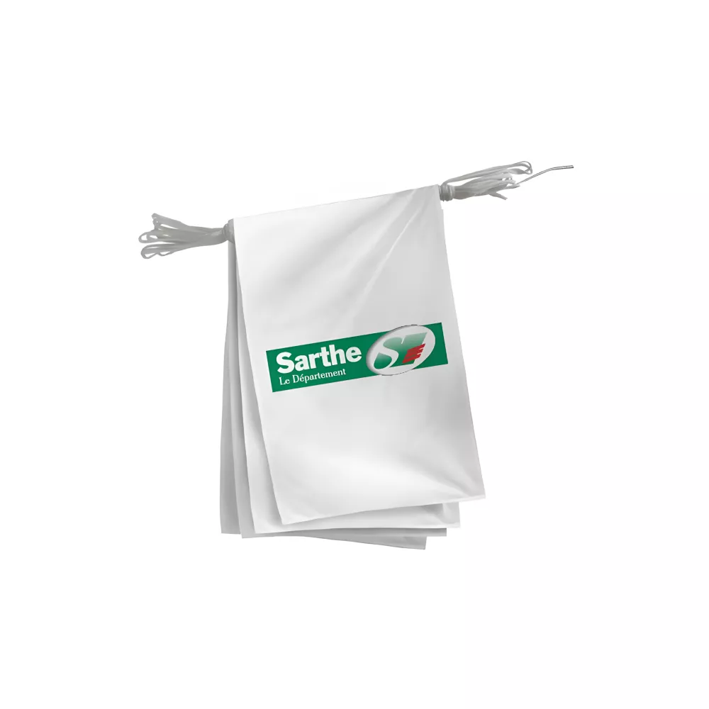 Guirlande département Sarthe en maille polyester 115 g/m² Guirlande département Sarthe en maille polyester 115 g/m²