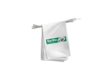 Guirlande département Sarthe en maille polyester 115 g/m²